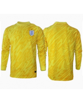 Inghilterra Portiere Maglia Gara Trasferta Repliche Europei 2024 Maniche Lunghe